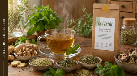 Plantes digestives en herboristerie avec fenouil menthe poivrée gingembre et mélisse - Herboristerie Sensathé Plantes digestives en herboristerie avec fenouil menthe poivrée gingembre et mélisse - Herboristerie Sensathé